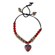 DG Loves London Armband - Blauw Rood Dolce & Gabbana , Multicolor , Da...