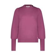 Paarse Ronde Hals Pullover Fabienne Chapot , Purple , Dames