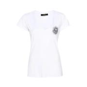 Smiley Print Twin-set T-shirts en Polos Twinset , White , Dames