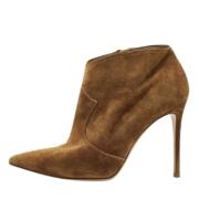 Pre-owned Suede boots Gianvito Rossi Pre-owned , Brown , Dames