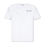 T-shirt met logo Balmain , White , Heren