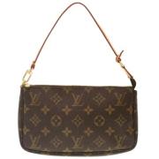 Pre-owned Canvas clutches Louis Vuitton Vintage , Brown , Dames