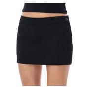 Zwarte Micro Mini Rok Wardrobe.nyc , Black , Dames