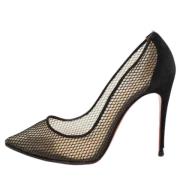 Pre-owned Mesh heels Christian Louboutin Pre-owned , Black , Dames