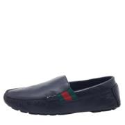 Pre-owned Leather flats Gucci Vintage , Black , Dames