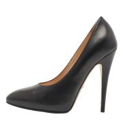 Pre-owned Leather heels Gucci Vintage , Black , Dames