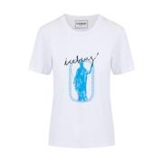 Roma Print T-shirt Iceberg , White , Dames