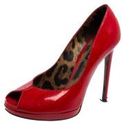 Pre-owned Leather heels Dolce & Gabbana Pre-owned , Red , Dames