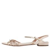 Pre-owned Leather sandals Miu Miu Pre-owned , Pink , Dames
