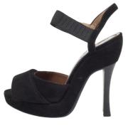 Pre-owned Suede sandals Marni Pre-owned , Black , Dames