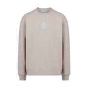 Grijze Sweatshirt met Logo Iceberg , Beige , Heren