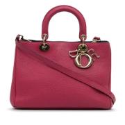 Pre-owned Leather handbags Dior Vintage , Pink , Dames