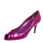 Pre-owned Leather heels Sergio Rossi Pre-owned , Purple , Dames