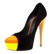 Pre-owned Suede heels Casadei Pre-owned , Multicolor , Dames