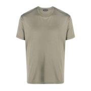 Groen Lyocell Katoenen T-Shirt Tom Ford , Green , Heren