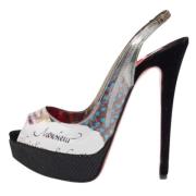Pre-owned Velvet sandals Christian Louboutin Pre-owned , Multicolor , ...
