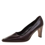 Pre-owned Leather heels Gucci Vintage , Brown , Unisex