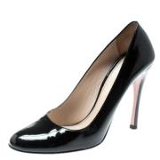 Pre-owned Leather heels Prada Vintage , Black , Dames