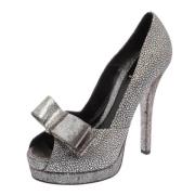 Pre-owned Fabric heels Fendi Vintage , Gray , Dames