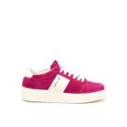 Fuchsia Suede Touring Sneakers Saint Sneakers , Pink , Dames