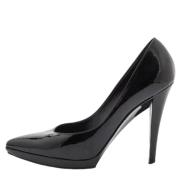 Pre-owned Leather heels Yves Saint Laurent Vintage , Black , Dames