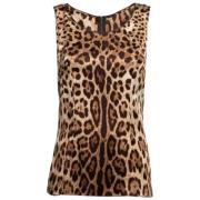 Pre-owned Silk tops Dolce & Gabbana Pre-owned , Brown , Dames