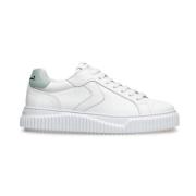 Witte Sneakers met Mintgroene Hiel Voile Blanche , White , Dames