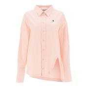 Diana Oversized Asymmetrische Shirt The Attico , Pink , Dames