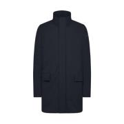 Klassieke Lange Trench Winter Regenjas RRD , Blue , Heren