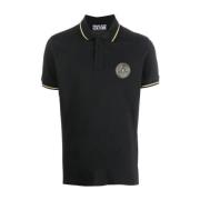 Polo Shirt Versace Jeans Couture , Black , Heren
