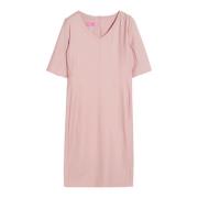 Licht V-hals jurk Cinque , Pink , Dames