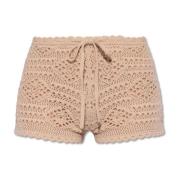 Geborduurde wollen shorts Saint Laurent , Pink , Dames