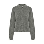 Grijze Alphagz Korte Cardigan Gestuz , Gray , Dames