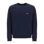 Sweatshirt met Logo Label van Katoenen French Terry Autry , Blue , Her...