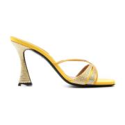 Heeled Mules D'Accori , Yellow , Dames