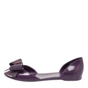 Pre-owned Fabric flats Salvatore Ferragamo Pre-owned , Purple , Dames