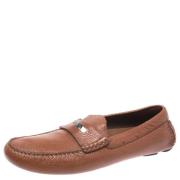 Pre-owned Leather flats Burberry Vintage , Brown , Dames
