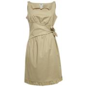 Pre-owned Cotton dresses Moschino Pre-Owned , Beige , Dames