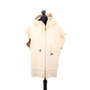 Pre-owned Wool outerwear Louis Vuitton Vintage , Beige , Dames