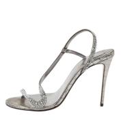 Pre-owned Suede sandals Christian Louboutin Pre-owned , Gray , Dames