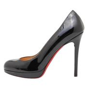 Pre-owned Leather heels Christian Louboutin Pre-owned , Black , Dames