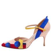 Pre-owned Suede heels Manolo Blahnik Pre-owned , Multicolor , Dames