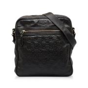 Pre-owned Leather shoulder-bags Gucci Vintage , Black , Dames