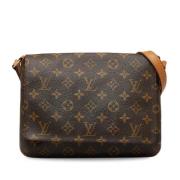 Pre-owned Leather shoulder-bags Louis Vuitton Vintage , Brown , Dames