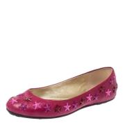 Pre-owned Leather flats Jimmy Choo Pre-owned , Pink , Dames
