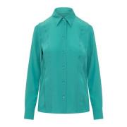 Klassiek Overhemd LS Rochas , Green , Dames