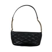 Pre-owned Leather shoulder-bags Yves Saint Laurent Vintage , Black , D...