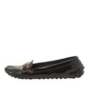 Pre-owned Leather flats Louis Vuitton Vintage , Brown , Dames