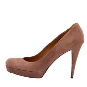 Pre-owned Suede heels Gucci Vintage , Pink , Dames