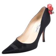 Pre-owned Satin heels Jimmy Choo Pre-owned , Black , Dames